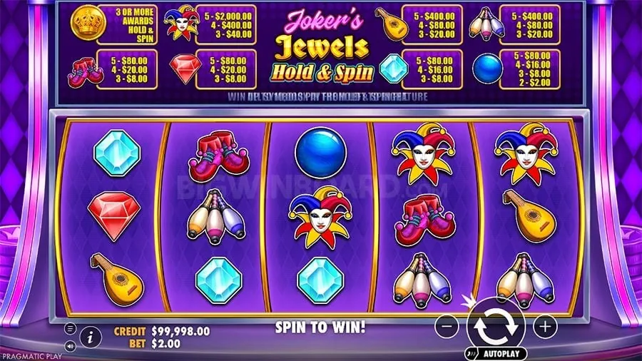 Variety of slot machines with 777 symbols